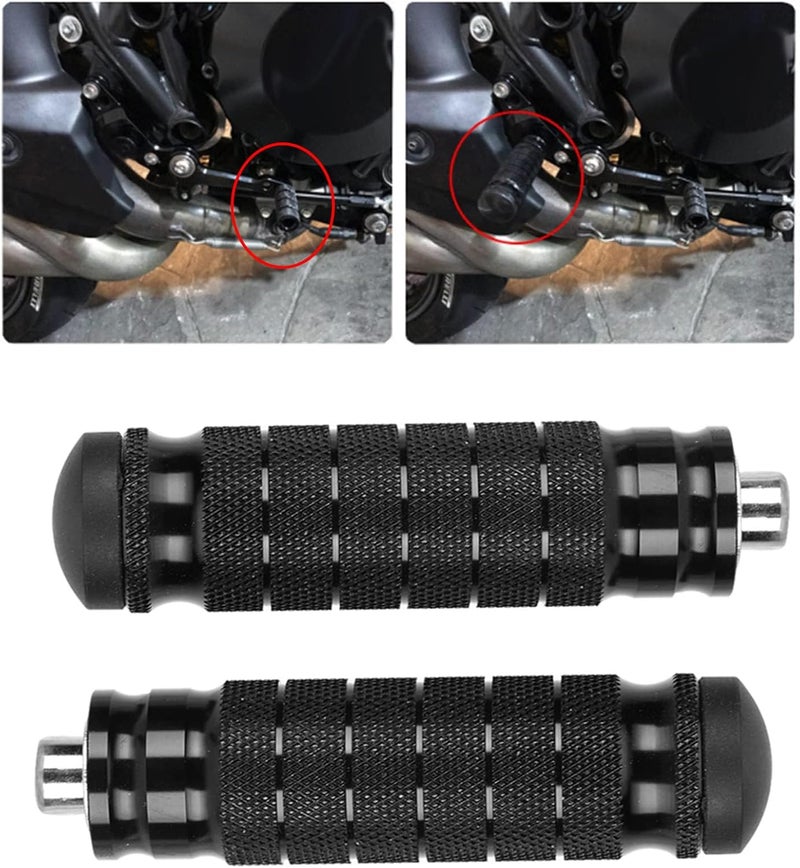 JXPANG Universal 8mm Foot Pegs CNC Aluminum Install Bolts Motorcycle Rearsets Footrest Footpegs Compatible With YAMAHA Honda Suzuki Kawasaki Ducati Aprilia - Image 2